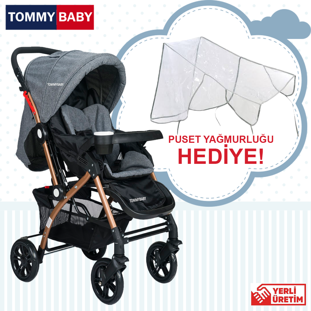 Tommybaby Eagle Gold Alüminyum Lüx Çift Yön Bebek Arabası