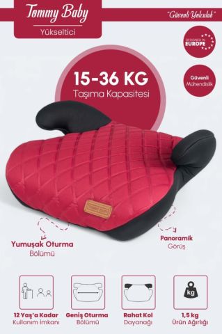 TommyBaby Yükseltici 15-36 KG Yükseltici Oto Koltuğu