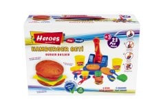 Heroes Eğitici Hamburger Oyun Hamuru Seti (23 Parça)