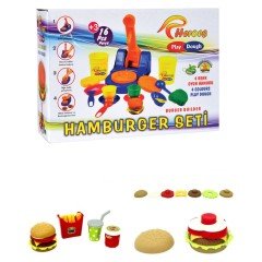 Heroes Eğitici Hamburger Oyun Hamuru Seti (23 Parça)