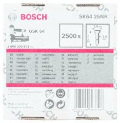 Bosch - GSK 64 Çivisi 25 mm 2500li Paslanmaz