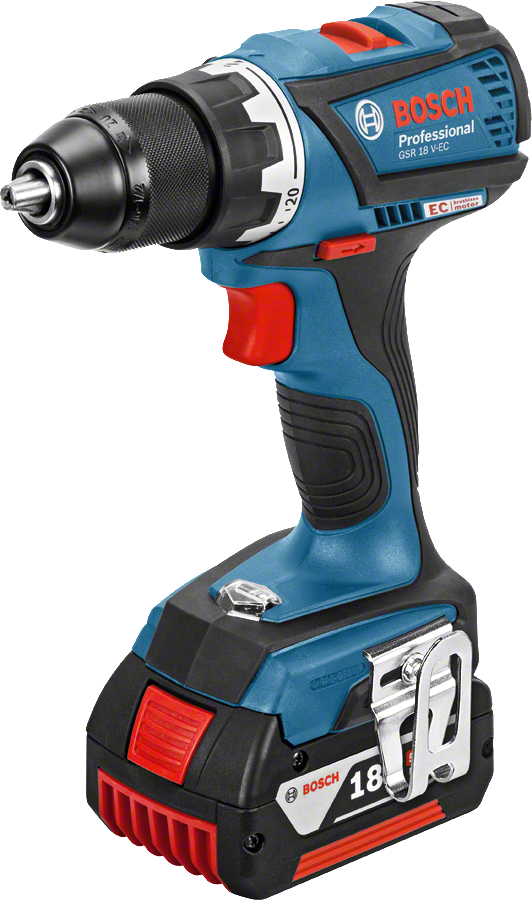 Bosch Professional GSR 18 V-EC 5 Ah Çift Akülü Delme/Vidalama - L-boxx Çantalı