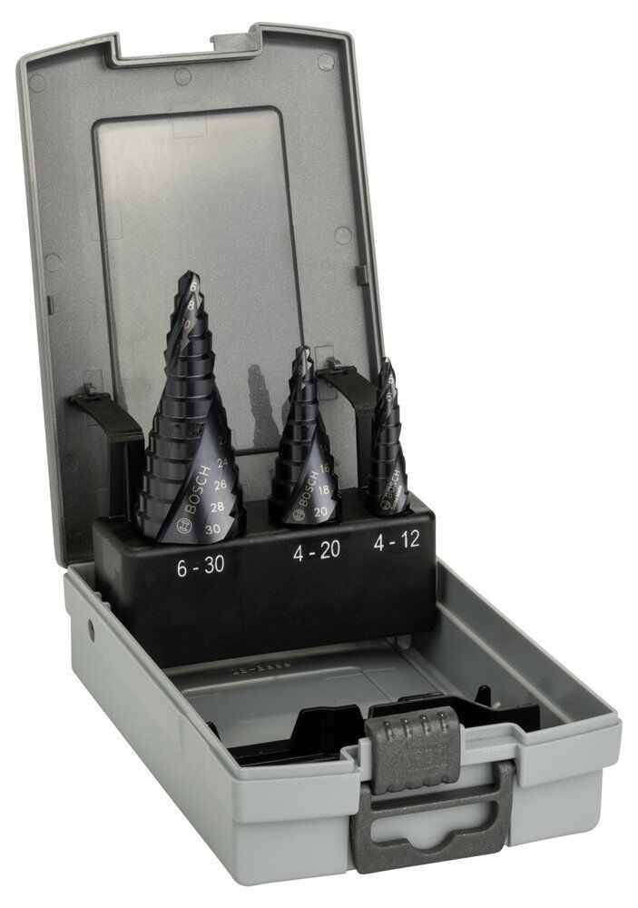 Bosch HSS-AlTiN 3lü Kademeli Matkap Ucu 4-30mm