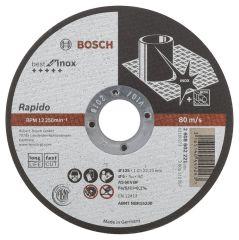 Bosch BFInox Rap.Tur. Kesme Taşı 125*1,0 mm