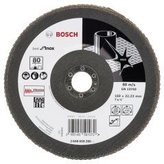 Bosch 180 mm 80 K Best for Inox Flap Disk