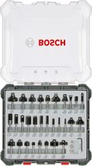Bosch Profesyonel 30 Parça Karışık Freze Bıçağı Ucu Seti 8 mm Şaftlı