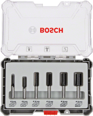 Bosch Profesyonel 6 Parça Karışık Freze Bıçağı Ucu Seti 8 mm Şaftlı