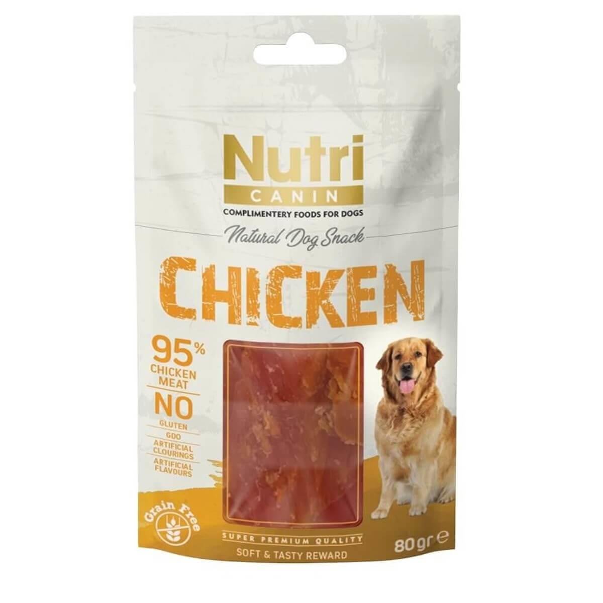 Nutri Canin Tahılsız Tavuklu Köpek Ödül Maması 80gr