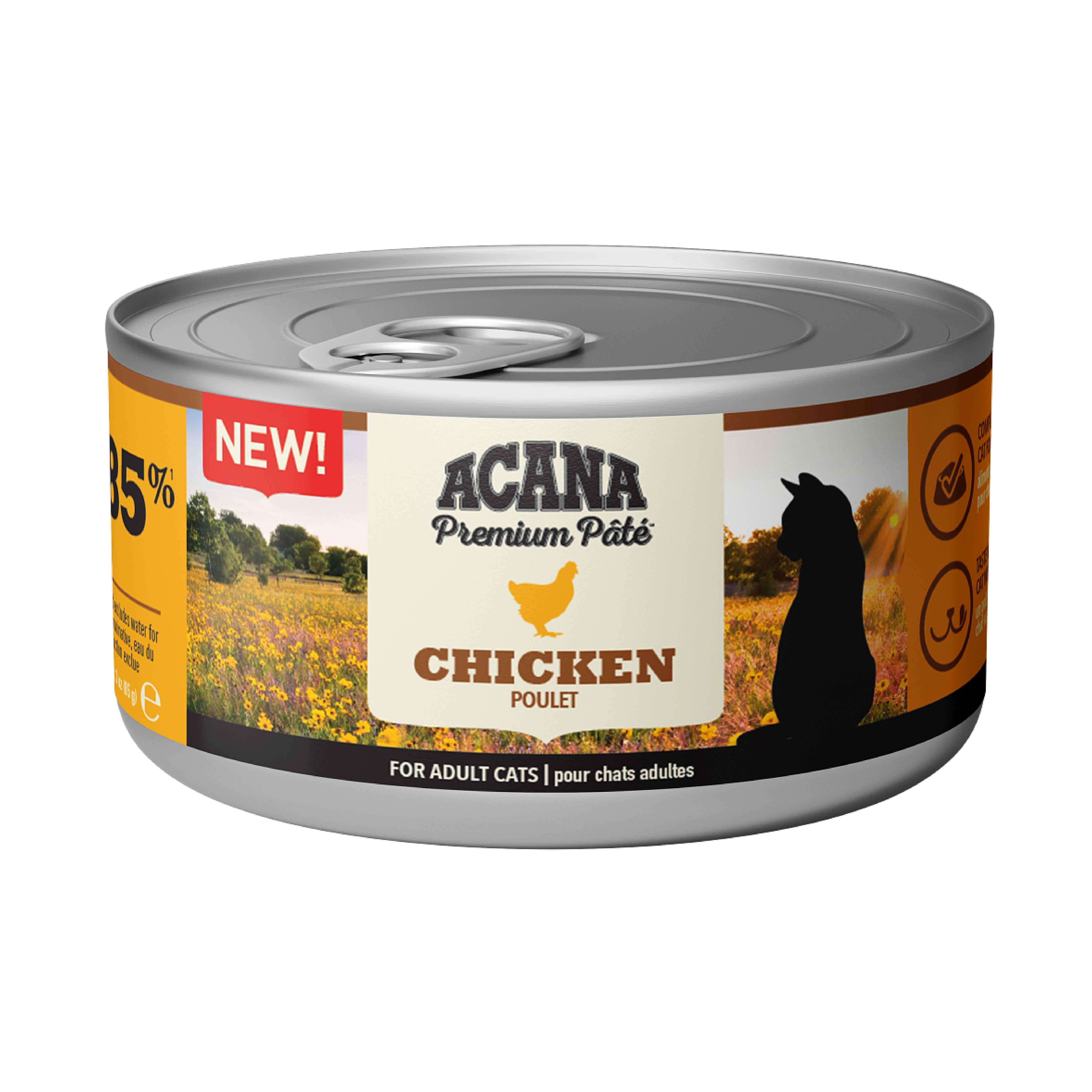 Acana Premium Pate (Ezme) Tavuk Etli Kedi Konservesi 85 Gr