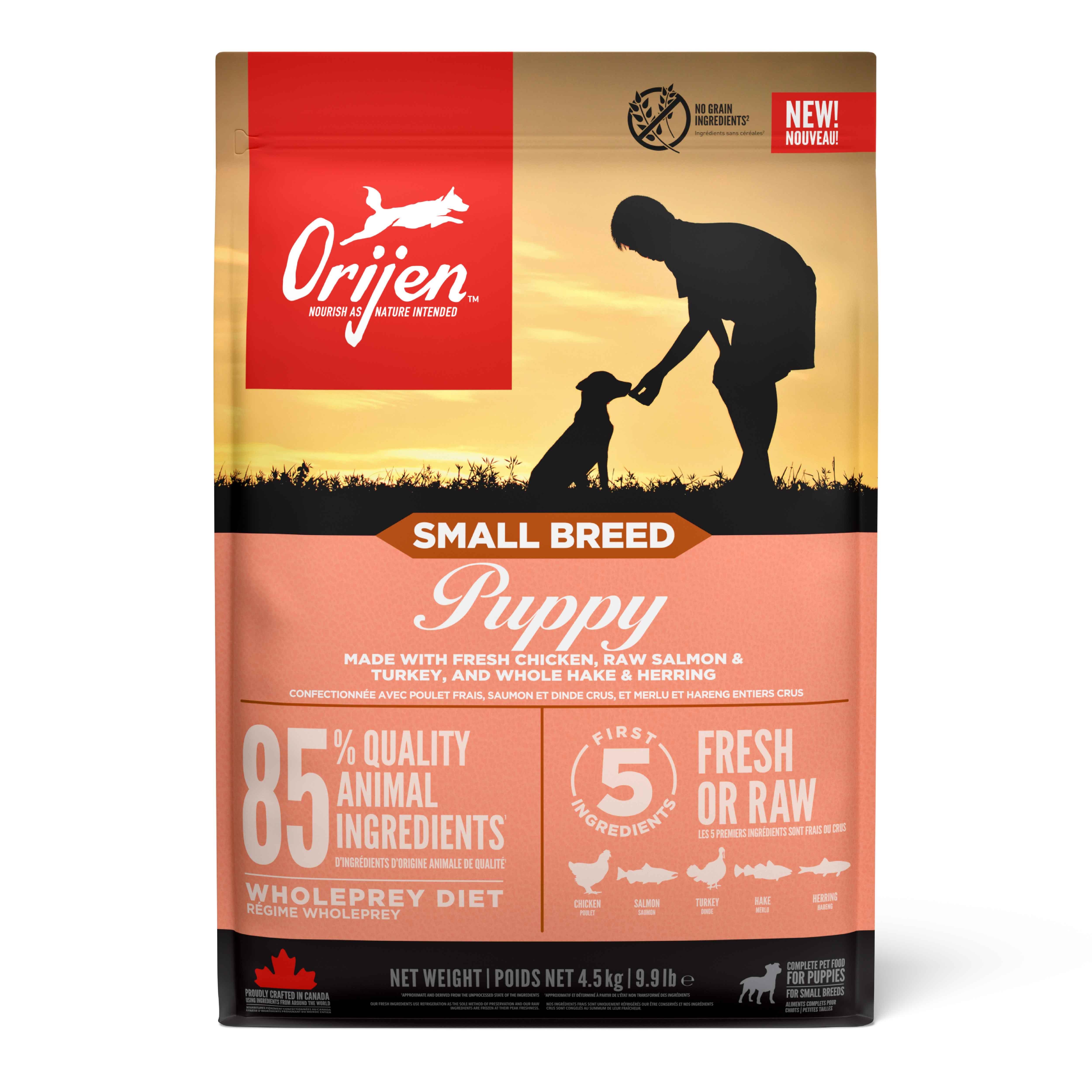 Orijen Puppy Small Breed Köpek maması 4.5 kg – Küçük ırk yavru köpekler için