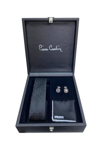 Pierre Cardin Kişiye Özel İsimli Özel Kol Düğmesi Kravat Mendil Model 3