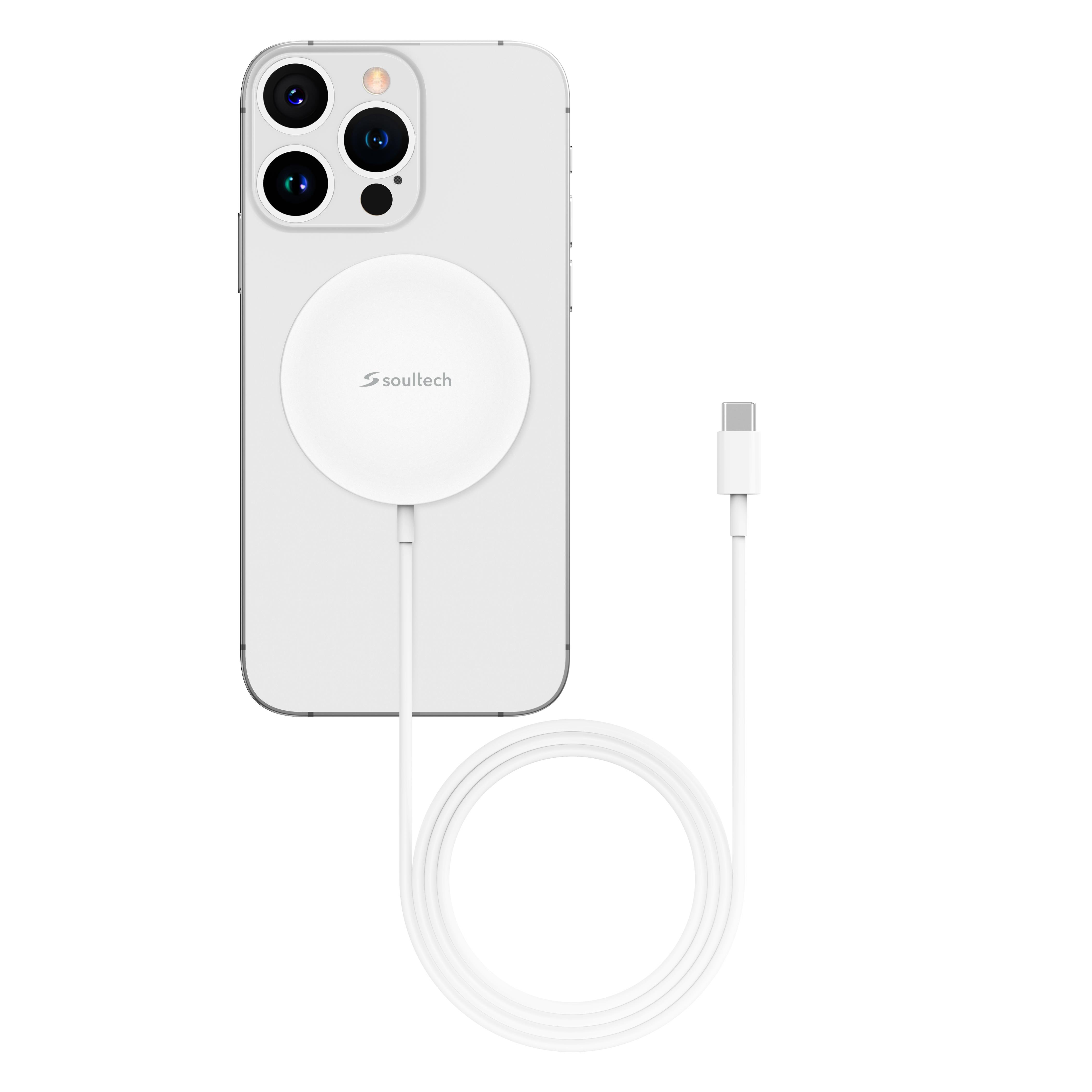 Soultech MS010B Mensa MagSafe 15W Wireless Charger Beyaz
