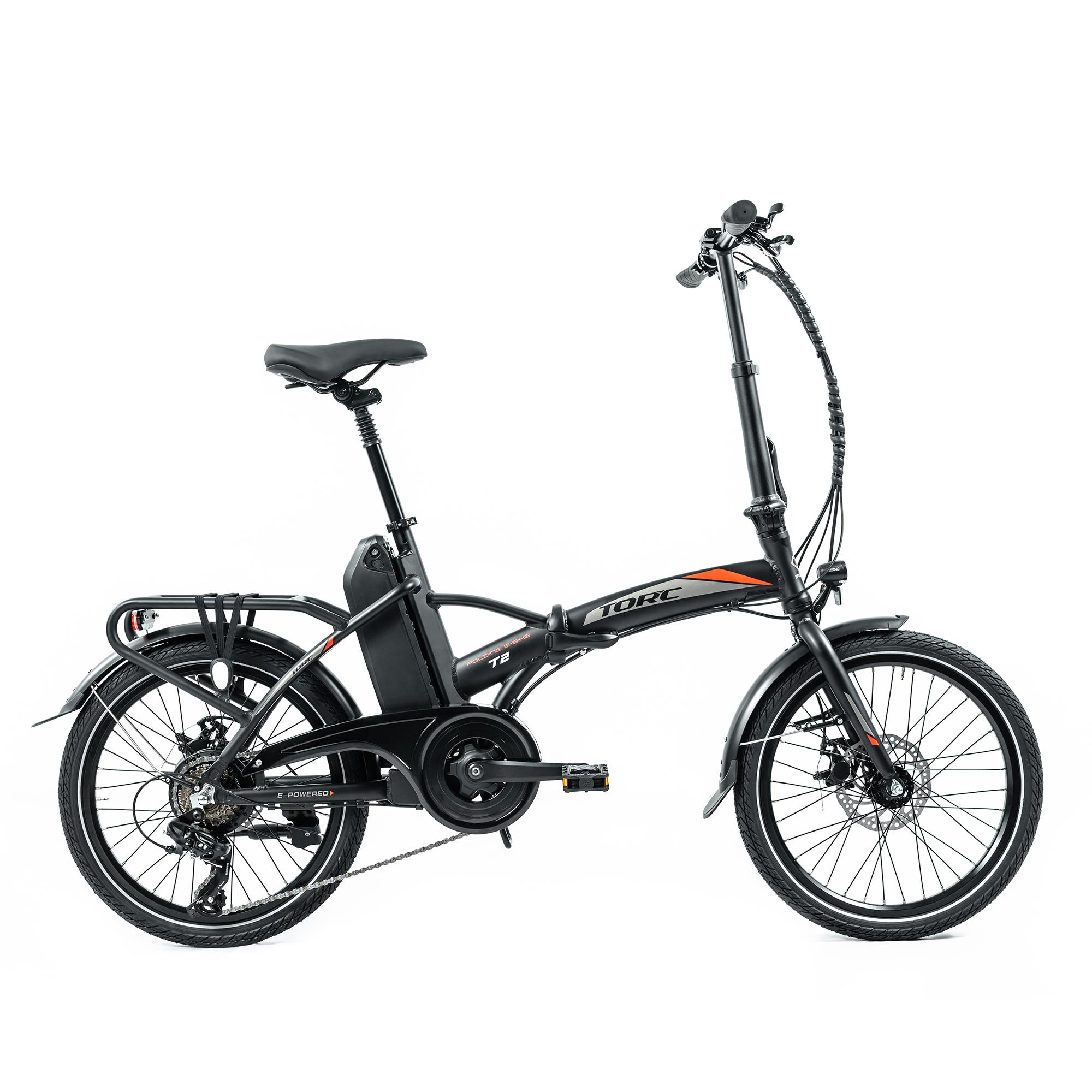 TORC T2 Elektrikli Bisiklet 20 Mat Siyah Kırmızı EBT2SK