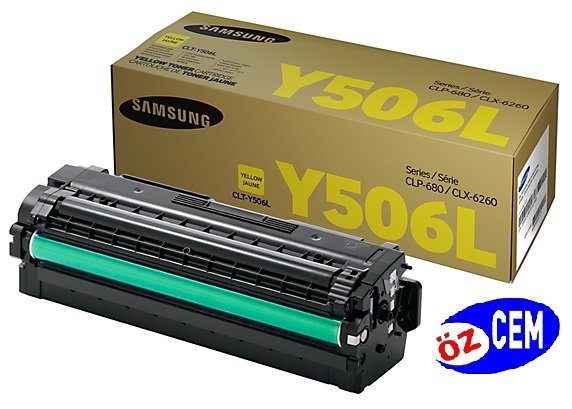 Samsung CLP-680/CLX-6260 (CLT-Y506L) Orjinal Sarı (Yellow) Toner