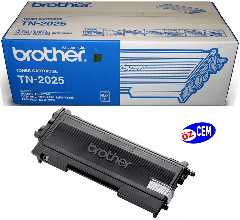 Brother TN-2025 (HL-2040-2070-MFC-7010-7220-7420-7820-DCP-7010-FAX-2820-2920) Orjinal Siyah Toner