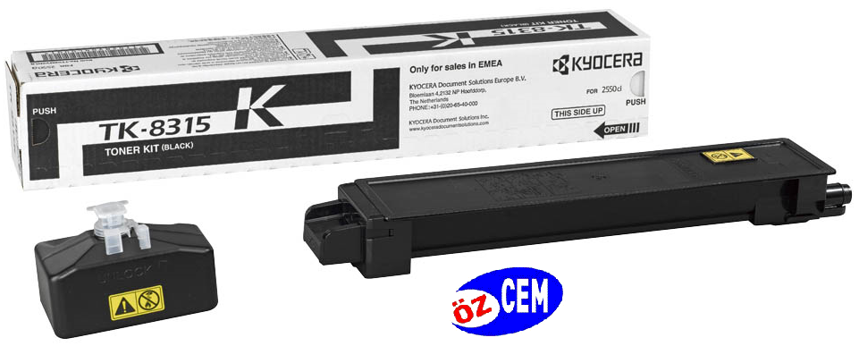 Kyocera Mita TK-8315K (TASKalfa 2550) Orjinal Siyah (Black) LaserJet Toner