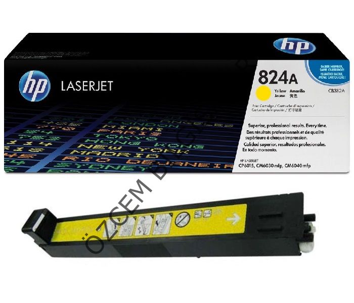 HP CB382A-824A (CM6030-CM6040-CM6049-CP6015) Orjinal Sarı Toner