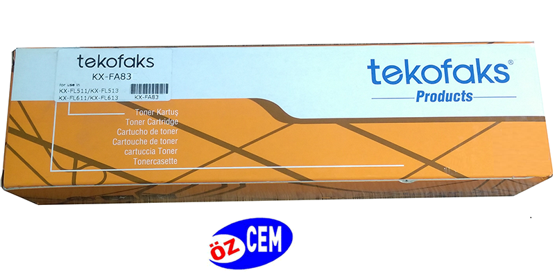 Tekofaks KX-FA83 (FL511-FL512-FL513-FL540-FL541-FL542-FL611-FL612-FL613-FL651-FL652-FL653) Toner