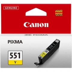Canon CLI-551Y Orjinal Sarı (Yellow) İnkJet Mürekkep Kartuşu