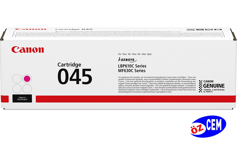 Boş Canon CRG-045M/045H-M (LBP610-611-613-MF630-631-633-635) Kırmızı Toner Satış