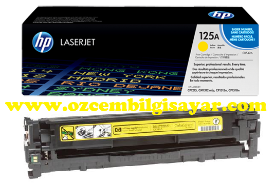 Boş HP CB542A (125A) Sarı (Yellow) Toner Satış