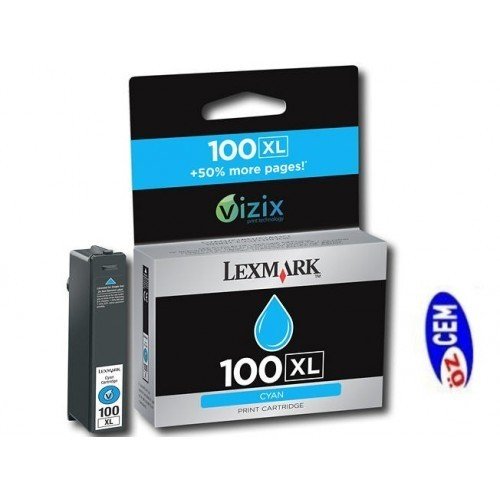 Lexmark 100XL (14N1069E) Orjinal Mavi (Cyan) Mürekkep Kartuş