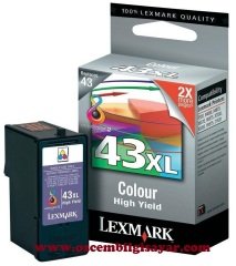 Lexmark 43XL (18YX143E) Orjinal Renkli (Color) İnkJet Mürekkep Kartuşu