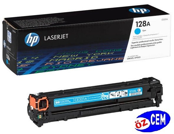 Boş HP CE321A (128A) Mavi (Cyan) Toner Satış