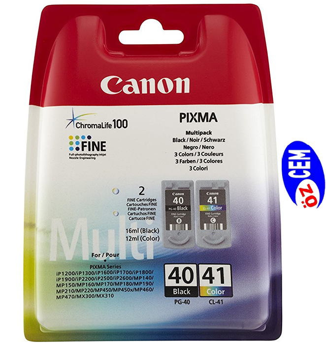 Canon PG-40/CL-41 Orjinal 2'Li Paket (Multi-Pack) İnkJet Kartuşu