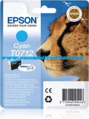 Epson T0712 (C13T07124021) Orjinal Mavi (Cyan) İnkJet Mürekkep Kartuşu
