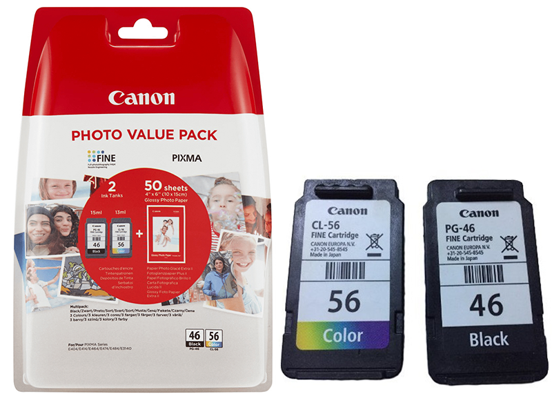 Canon PG-46/CL-56 (E404-E414-E464-E474-E484) Orjinal Multipack Kartuşu (2 li)