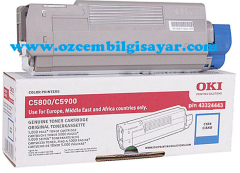 Boş OKi C5550-C5800-C5900 (p/n 43324443) Mavi Toner Satış