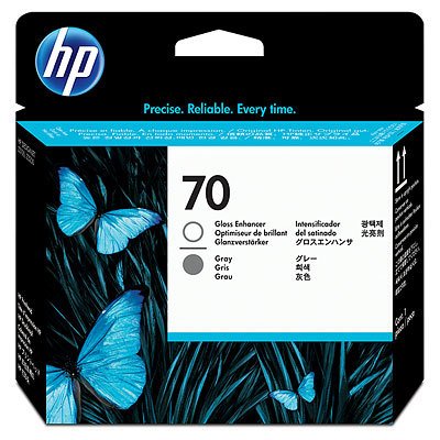 HP 70 (C9410A) Orjinal Parlaklık Artırıcı ve Gri Baskı Kafası
