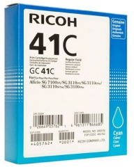 Ricoh GC 41C (SG 2100/SG 3100/SG 3110/SG 3120/SG 7100) Orjinal Mavi (Cyan) Jel Kartuşu