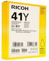 Ricoh GC 41Y (SG 2100/SG 3100/SG 3110/SG 3120/SG 7100) Orjinal Siyah (Yellow) Jel Kartuşu