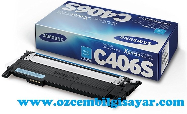 Samsung CLP-360/CLP-365/CLX-3300/CLX-3305/SL-C410/SL-C460 (CLT-C406S) Orjinal Mavi Toner