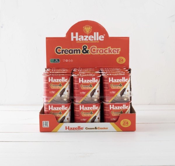 Hazelle Cream & Cracker 52 G. X 24 Adet