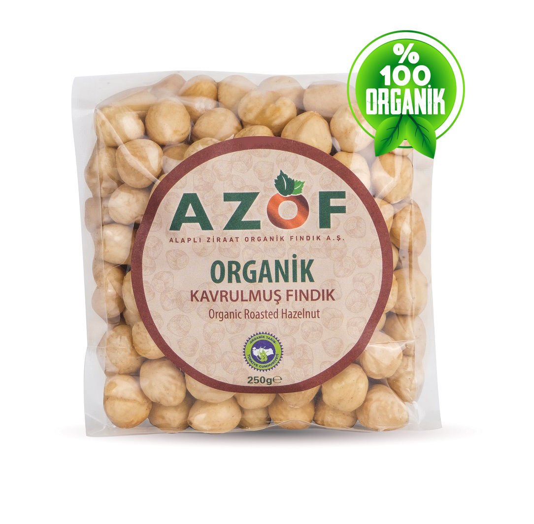 AZOF Organik Kavrulmuş İç Fındık 250g