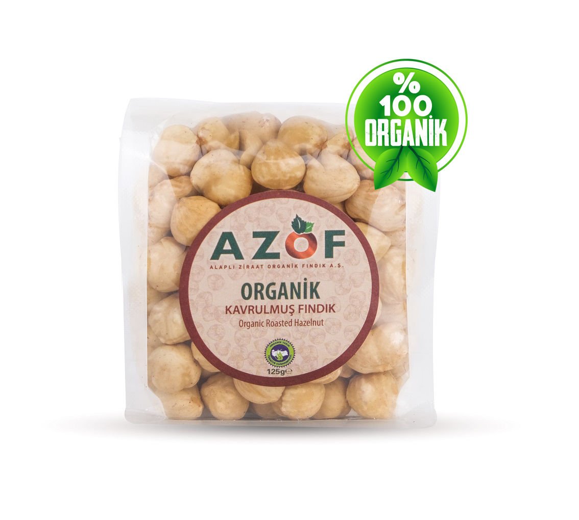 AZOF Organik Kavrulmuş İç Fındık 125g