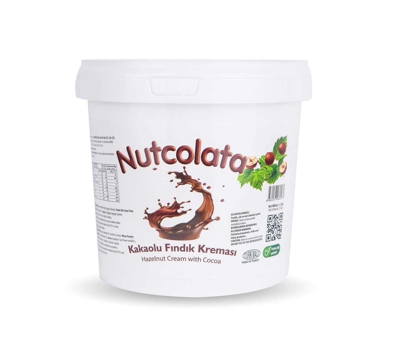 Nutcolata Kakaolu Fındık Kreması 1,5kg