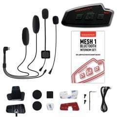 Knmaster MESH 1 Motosiklet Kask İnterkom Bluetooth Intercom Kulaklık Seti