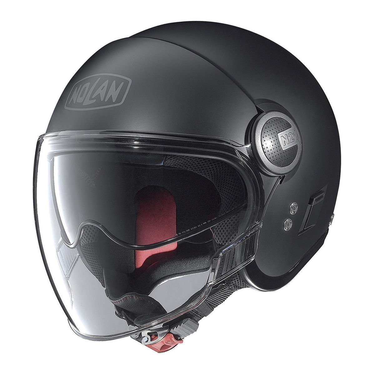Nolan N21 VISOR AÇIK MOTOSİKLET KASKI CLASSIC FLAT BLACK 10 S