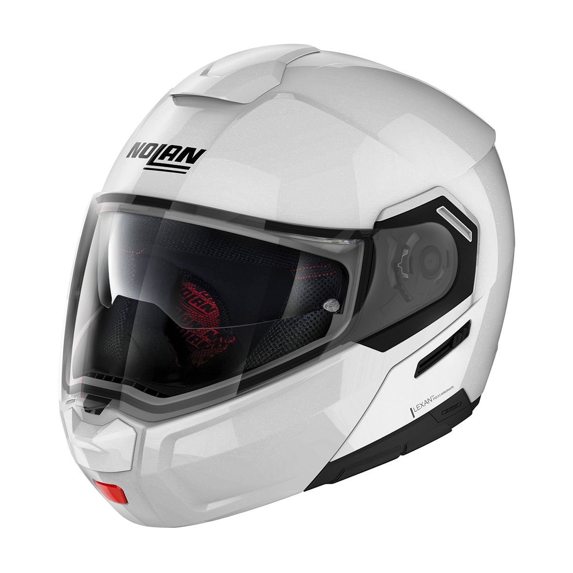 Nolan N90-3 CLASSIC N-COM  ÇENEDEN AÇILIR FLIP_UP KASK WHITE - BEYAZ 5