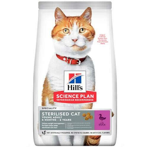 Hills Sterilised Kısırlaştırılmış Ördekli Kedi Maması 10 Kg