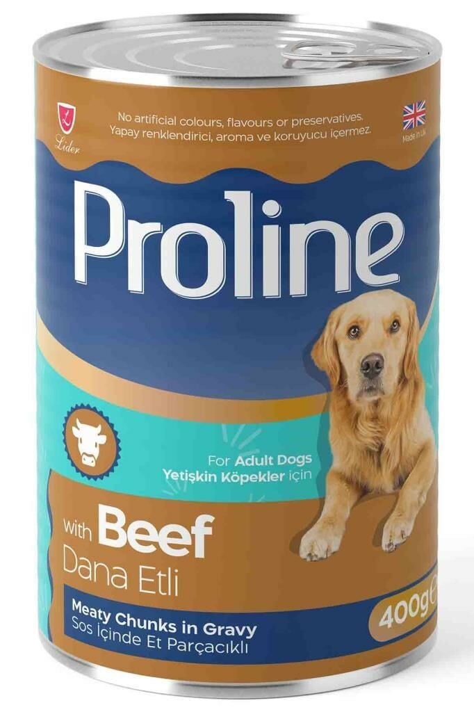 Proline Sos İçinde Parça Dana Etli Yetişkin Köpek Konservesi 400gr