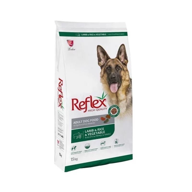 Reflex Kuzulu ve  Sebzeli Yetişkin Köpek Maması 15 Kg