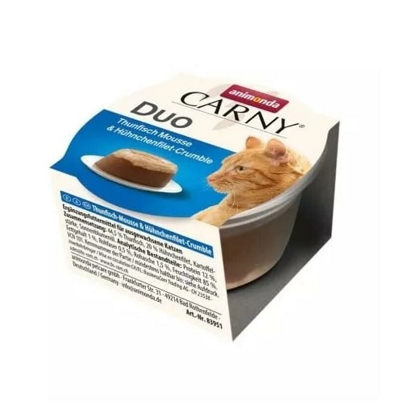 Animonda Carny Duo Ton Balığı Mousse ve Tavuklu Kedi Konservesi 70gr