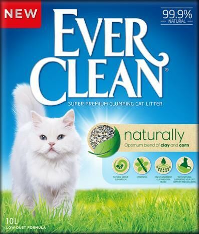 Ever Clean Naturally Doğal Parfümsüz Topaklanan Kedi Kumu 10lt