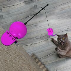 Duvo  Elektronik Klipsli Asılabilir Pembe Kedi Oltası