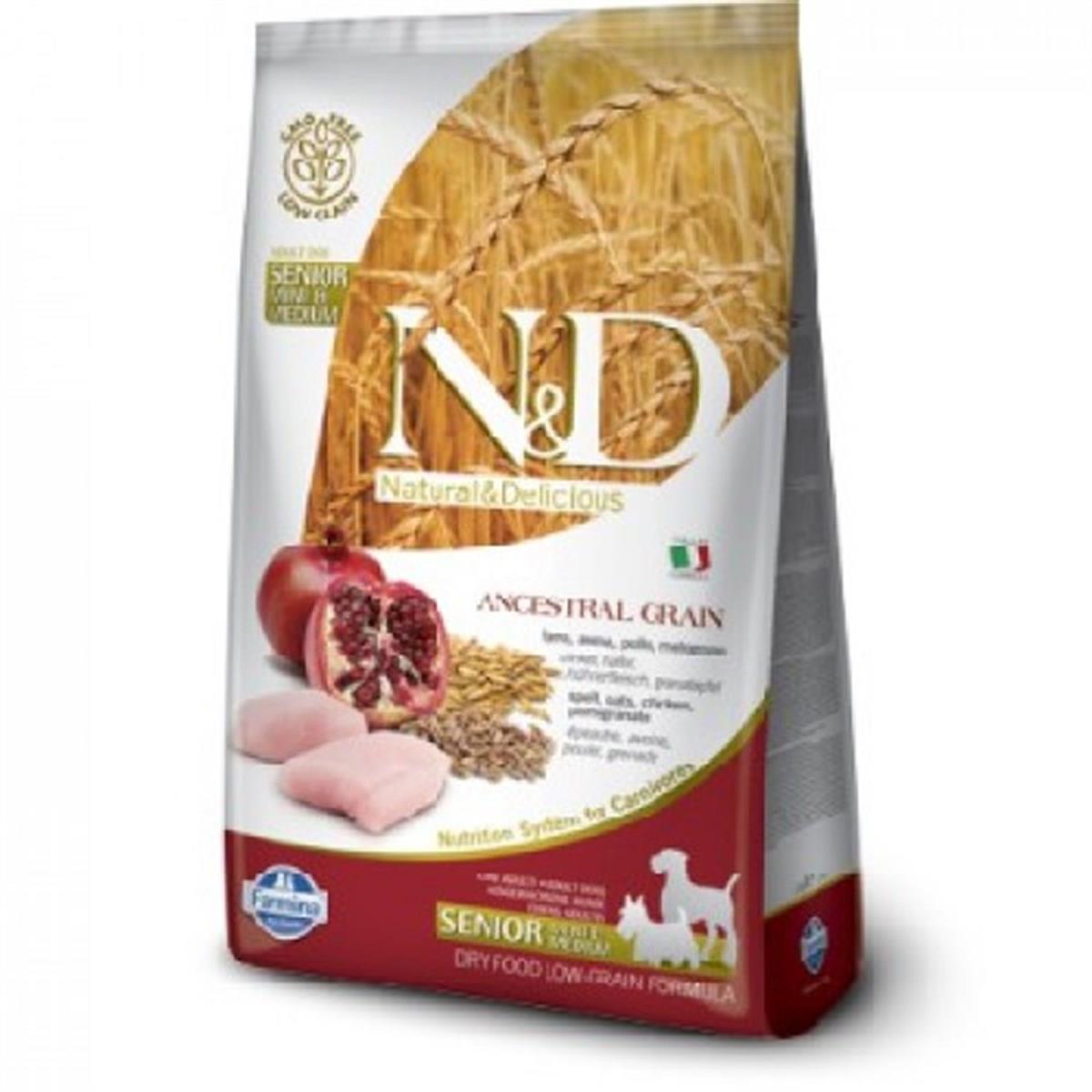 Nd Az Tahıllı Tavuklu Senior Medium & Maxi Köpek Maması 12 Kg